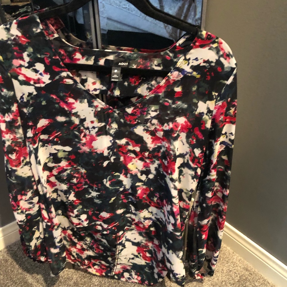 Aqua blouse